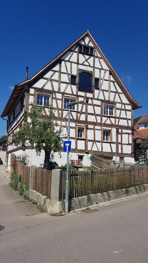 Historisches Fachwerkhaus "Hoher Hirschen" - Stilvolles Studio Und Museales Apartment Mit Romantischem Hof Und Garten Bodman-Ludwigshafen Exterior foto